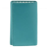 Calvin Key Ring Leather Wallet - Turquoise